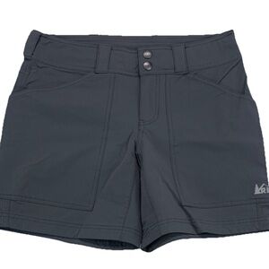 REI Women's Charcoal Black Hiking Outdoor Shorts - Size 6